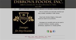 Desktop Screenshot of dibrovafoods.com