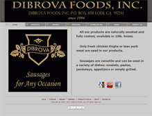 Tablet Screenshot of dibrovafoods.com
